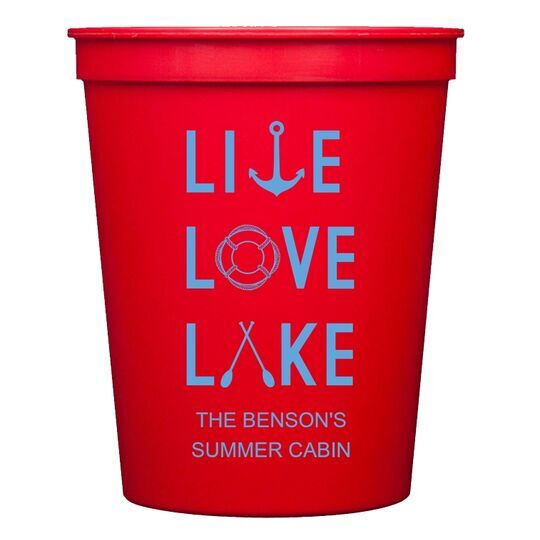 Live, Love, Lake Stadium Cups